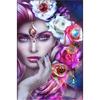 Полный 5D Diy Алмазная картина Межрасовая женщина Алмазная вышивка Крестом Домашний декор Ручная работа