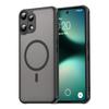 Матовый противоударный чехол-щит для Nothing Phone 3A Lite, с магнитом, для беспроводной зарядки, с мягким ТПУ-каркасом, жесткая пластиковая защитная крышка