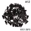 100Pcs/Pack U-Type R-Type Nylon Clamp Cable Clips Plastic Hose Fasteners Mount Fix Hardware Electrical Fitting Wire Management