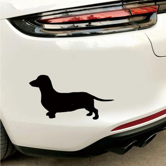 Cute Dachshund Dog Body Window Car-Styling Vehicle Sticker Decals Decoration