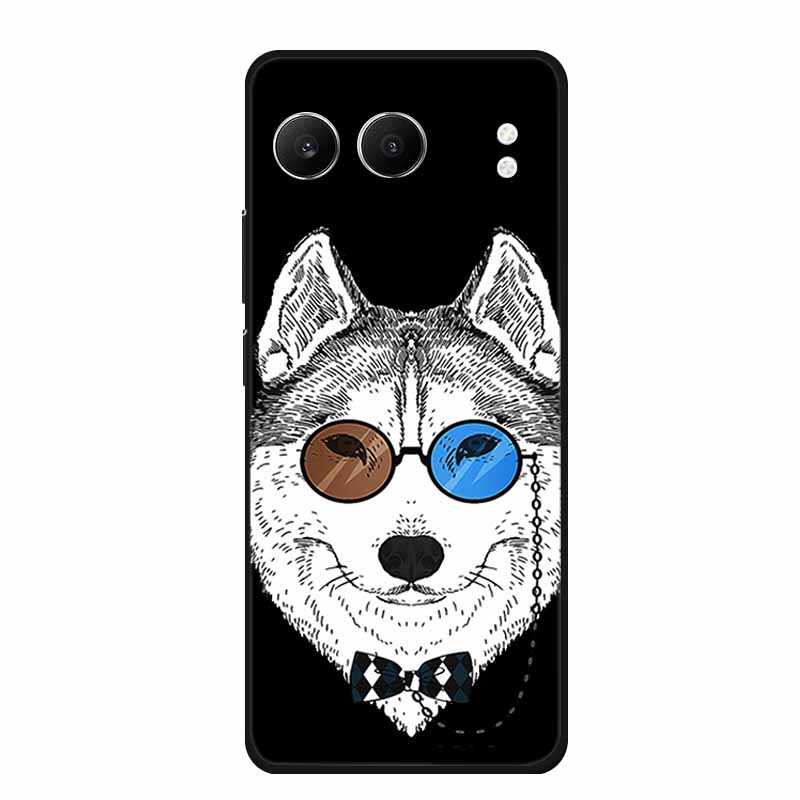 Для OnePlus Nord 4 Задняя крышка Чехол Милый Мультяшный Кот Черный Силикон Мягкие Чехлы для Телефона Для OnePlus Nord 4 Чехол Nord4 6.74" Capa Сумка