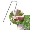 50 Pcs Weedproof Cloth Ground Nail Lawn Fixer for Fixing Weed Mesh Floor Stainless Steel Garden Stake Staple Mulch  4*15cm