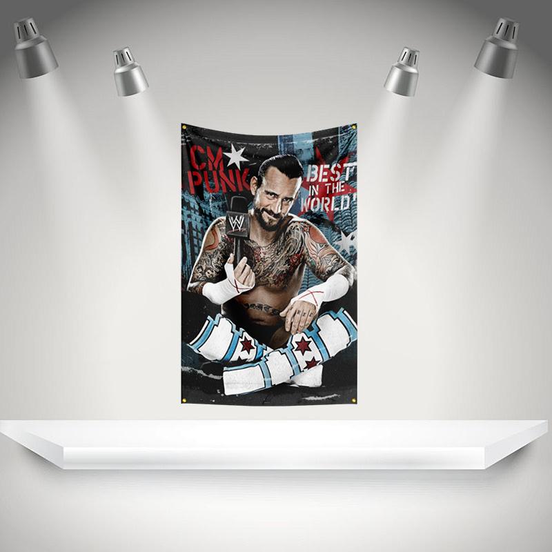 Ccm Punks Flag Boxer Banner 3x5ft With Brass Grommets Hd Printing Tapestry Exhibition Boxer Sports Fans Garage Decor