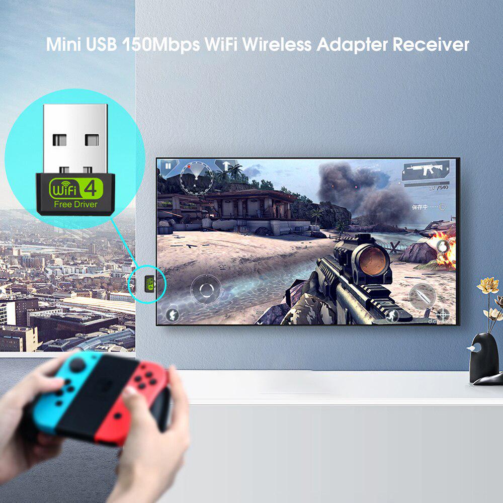 Мини USB-адаптер Wi-Fi 2,4G Wi-Fi-ключ 150 Мбит/с 802.11b/g/n USB2.0 Wi-Fi-излучатель Wi-Fi-приемник Сетевая карта RTL8188