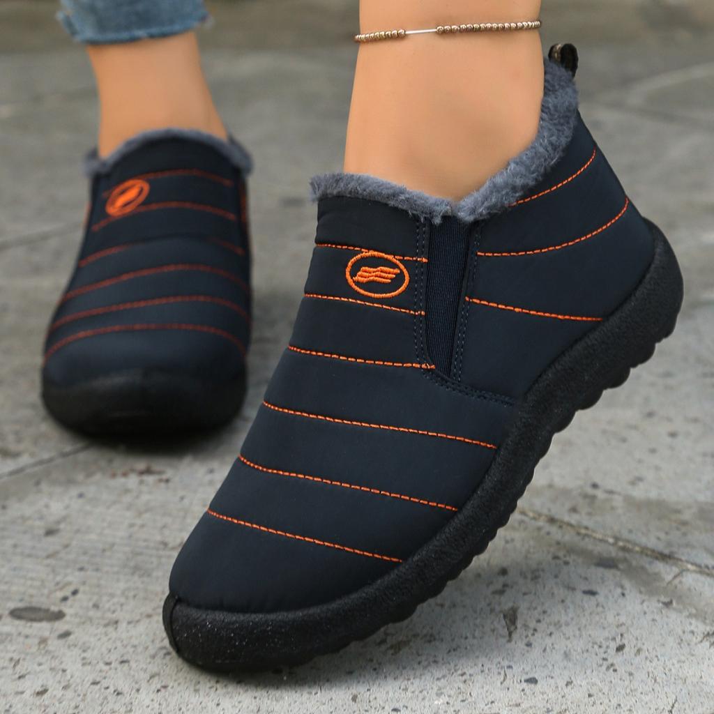 Новые хлопковые ботинки большого размера, утепленные и утолщенные зимние ботинки, теплая повседневная обувь