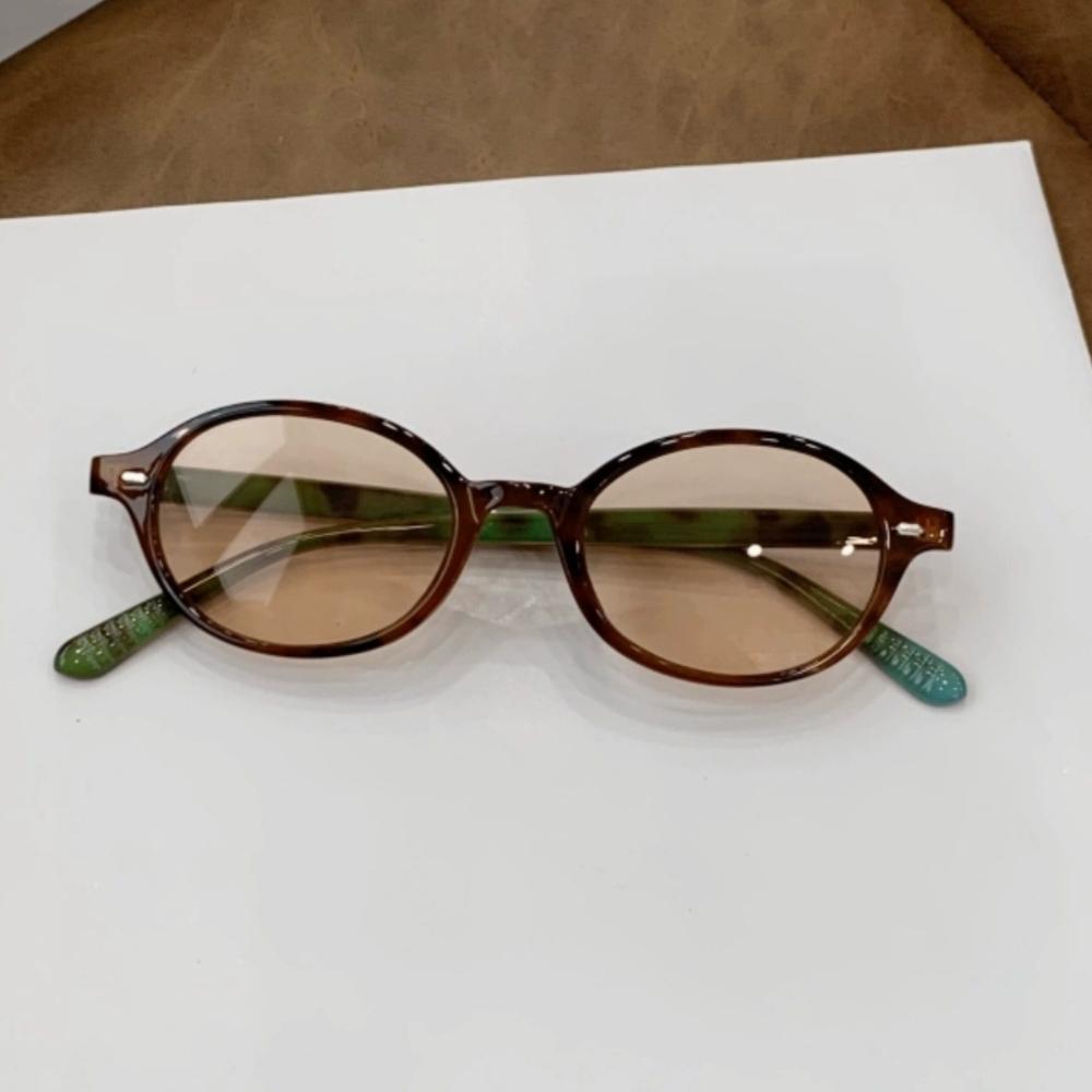 Retro Oval Frame Glasses for Women Sweet Cool Eyewear Trend Reading Computer Anti Blue Light Eyeglasses Gafas De Sol