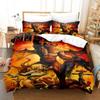 3PCS Single-sided Printed Quilt Cover Heavy Metal Band  Printed Bedding Sets Comfortable Bedspreads ComforterDuvet Birthday Gift