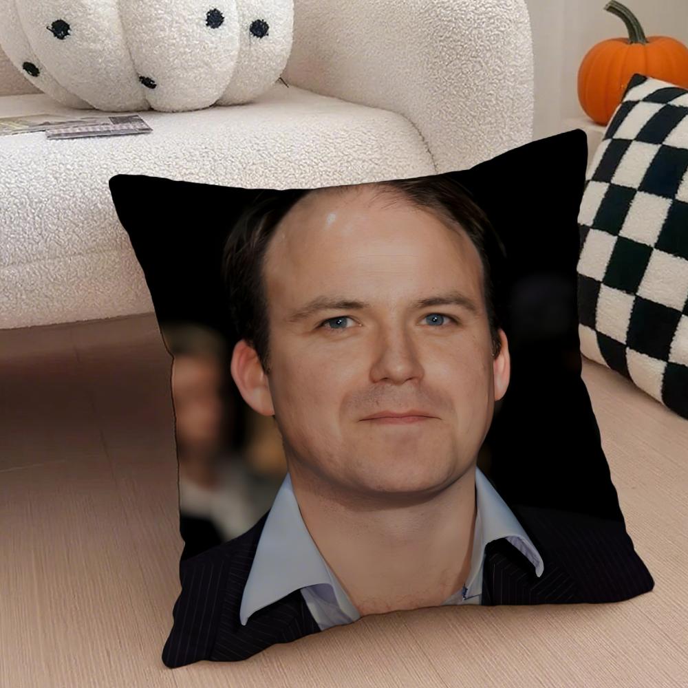 RRory Kinnear Cushion Cover Linen Pillow Case Soft Breathable Protective Couch Room Decoration
