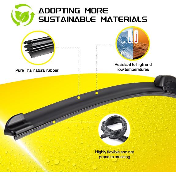 Дворники DOGTAIL 22 дюйма для Ford F150 2009-2025 F250 2009-2025 Ford Expedition 2007-2025, Всесезонная автомобильная замена Scrubblade Передние