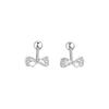Advanced Bow Earrings and Screws for Women's Niche Design New Versatile Earrings