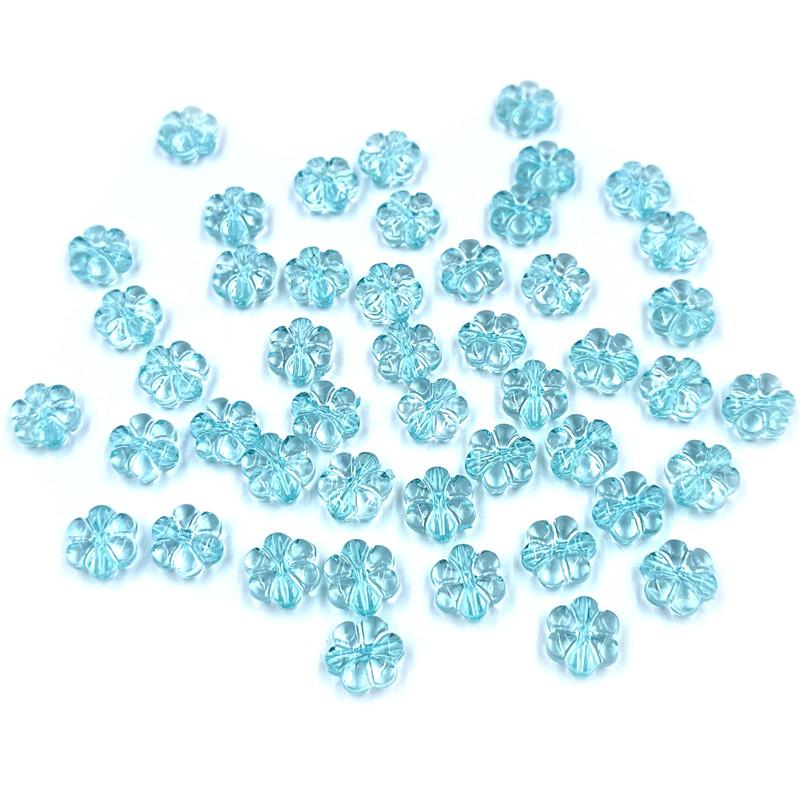 Креативные модные украшения 10 мм 20 шт. Акриловые бусины Браслет Прозрачный отдел изготовления аксессуаров 10 мм Цветочная бусина DIY Разноцветная прокладка для цветов
