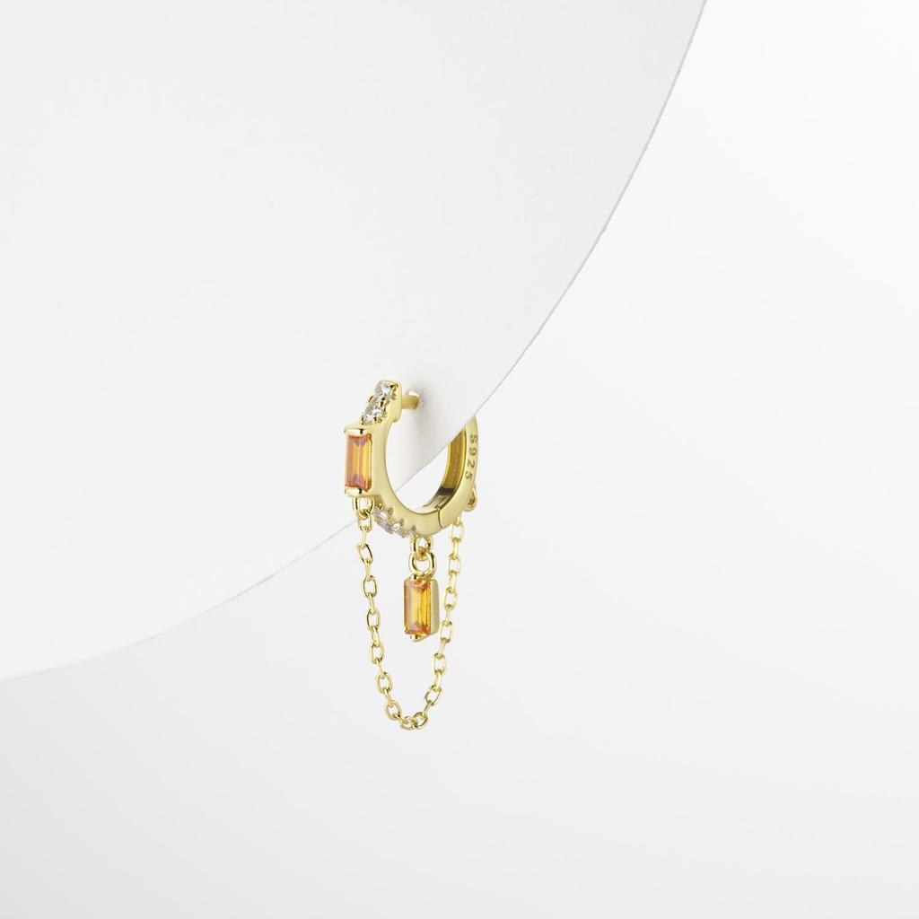 ANDYWEN 100% стерлингового серебра 925 пробы, золотые сирени, флирт, циркон, CZ, цепочка, серьги-капли, висячие серьги для пирсинга, женские ювелирные украшения