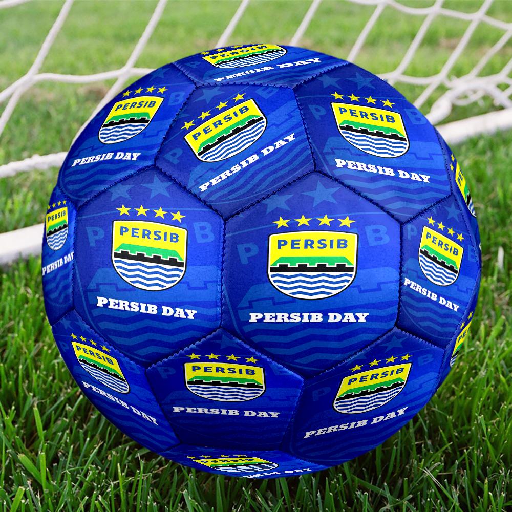 Persib Bandung Football Crest Size 5 Soccer Ball,Indoor/Outdoor Suitable for Training Matches Tournaments Practice Games Perfect Gift for Fan