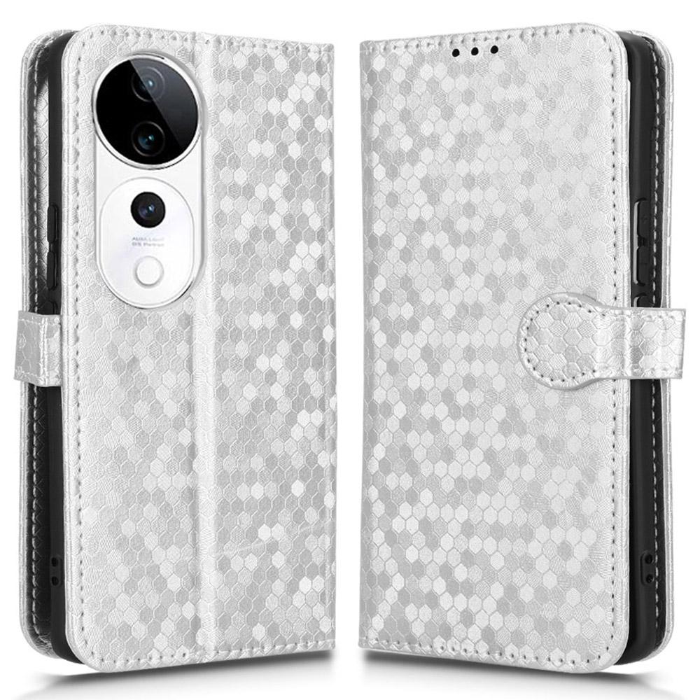 Для vivo S19 Pro 5G/V40 5G Чехол-кошелек Тиснение точками Искусственная кожа Откидная крышка для телефона