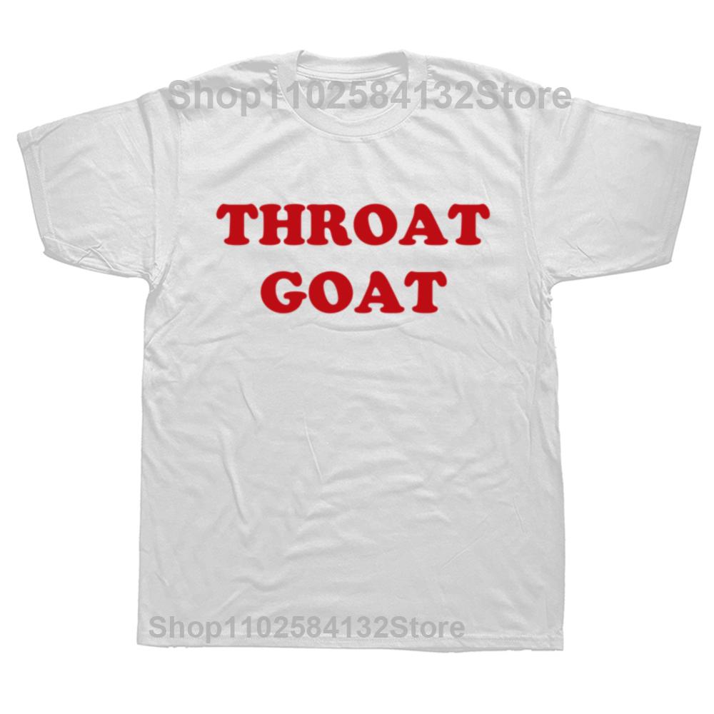 Throat Goat Design Women Men Baby Tee Harajuku Kawaii Sexy Cotton Top Tees O Neck Summer Fashion T Shirt Goth Clothes Summer