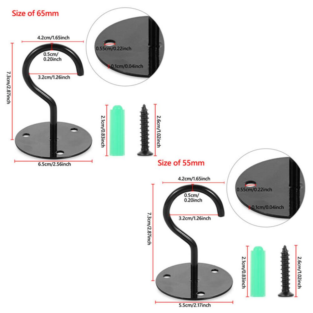 1PC Ceiling Plant Hanging Hooks Wall Mount Hangers Bracket Garden Plants Hanging Basket Hooks Home Hardware 55/65mm