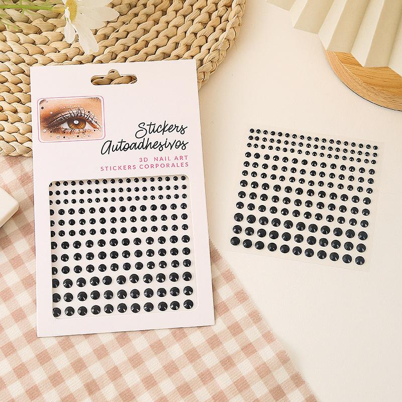 Алмазная кристаллическая татуировка-наклейка, блестящая подводка для глаз, макияж для бровей, лицо, глаза, алмазные татуировки, рок-горный хрусталь, 3D наклейки-подводка для глаз