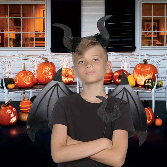 1 комплект, крылья дьявола с повязкой для волос, реалистичный вид, сверхлегкий костюм для косплея на Хэллоуин, реквизит для фотосъемки