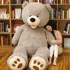 NOVA Plush Extra Teddy Body Cuddle Celebration Gift Toy, Large, Bear, Bear, Pillow, Cushion, Cute, Pillow, (Gray, 130cm)