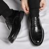Leather Shoes Men's Autumn Dress British Style Low-top Soft-soled Casual Wedding Groom Wedding Shoes 2025