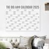 2025 Dry Erase Calendar Large Yearly Planner for Wall 47" X 35" Horizontal Layout Erasable Calendar for Classroom Office Home