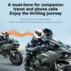 Motorcycle Helmet Intercom BT5.0 Hands-free Interphone for Motorcycle Riders 300M Range IP67