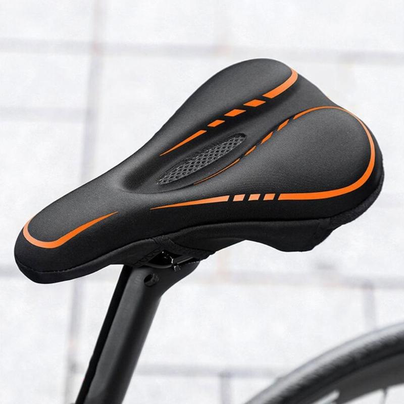 Comfortable Bike Saddle Mountain Bicycles Seat Cycling Silicone Cushion Pad Profession Road Bike Seat with Rain Cover