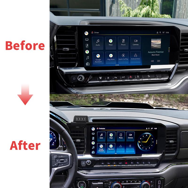 Автомобильный держатель для телефона для Chevy Chevrolet Silverado 2024 2025 1500 2500 3500 Зарядка GPS Кронштейн Навигационная подставка Авто