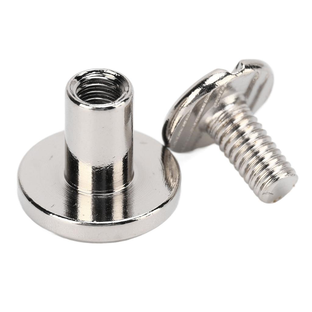 200 комплектов винтов Chicago 9,5x8 мм DIY равномерное покрытие латунные кожаные винты заклепки с круглой головкой медные