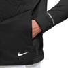 Nike Мужская куртка на молнии с однотонным принтом логотипа, черная DN1954-010