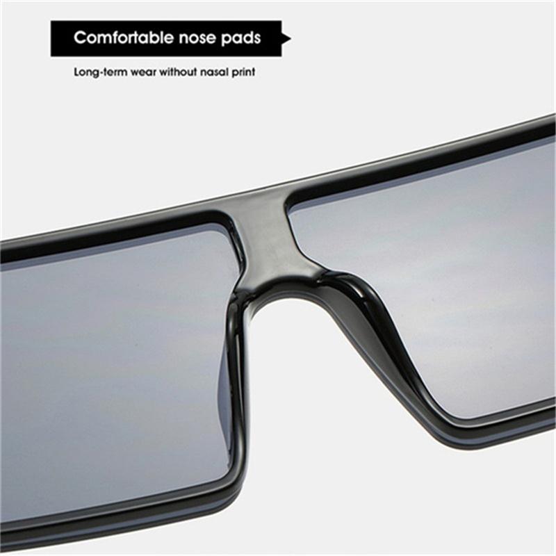 Модные большие квадратные солнцезащитные очки женские ретро-очки с плоским верхом и градиентом мужские солнцезащитные очки женские