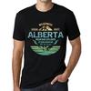 Мужская винтажная футболка с графическим принтом Mountain Explorer Alberta Deep Black