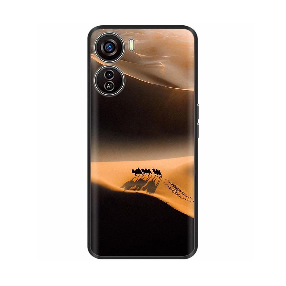 Для ZTE Blade V50 Дизайн Чехол Милый Чехол для Телефона Мягкие Силиконовые Чехлы Для ZTE BladeV50 Дизайн Задняя Крышка ТПУ Черный Бампер Fundas