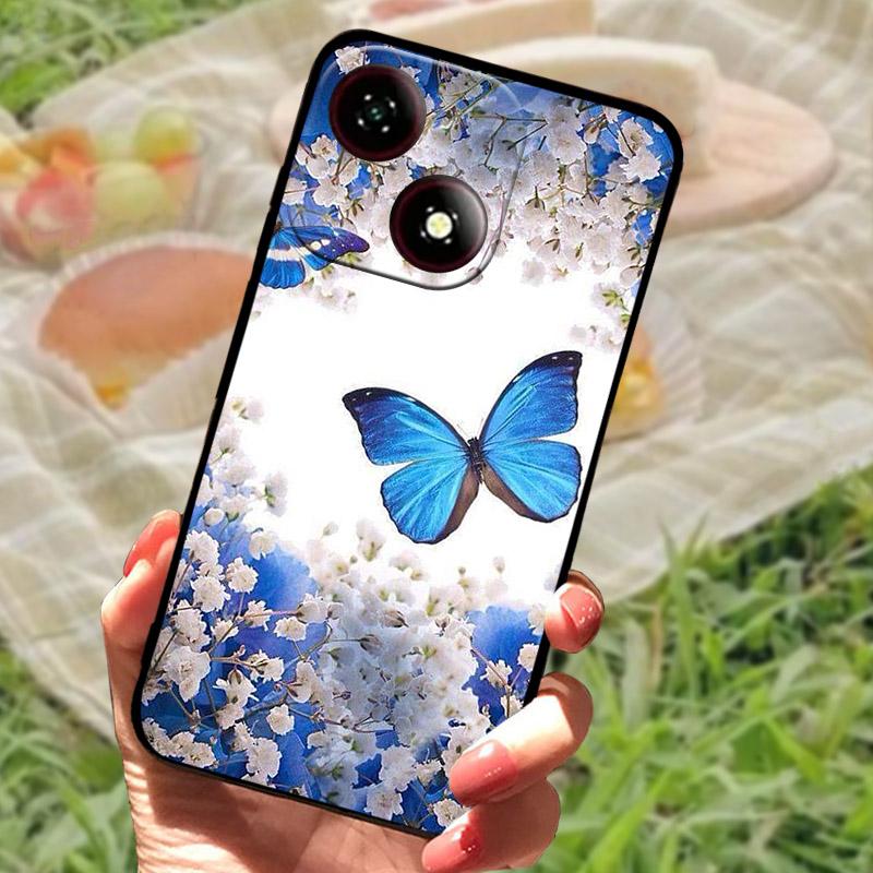 For ZTE Blade A35E /A35/A55 Case Fashion Cartoon Soft Silicone Phone Back Cover For ZTE A35E Shockproof Case A35 E A 35 Shell