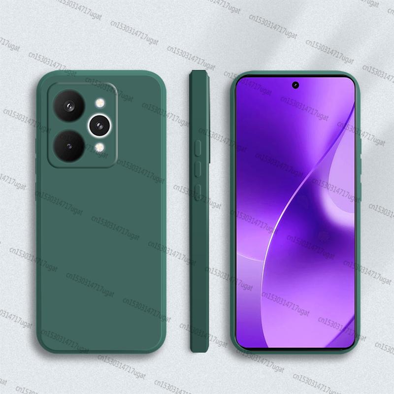 Для Realme 15 Pro Чехол Для Realme 15 Pro Противоударный Мягкий Жидкий Силиконовый Чехол для Телефона Конфетного Цвета Для Чехла Realme 15 Pro