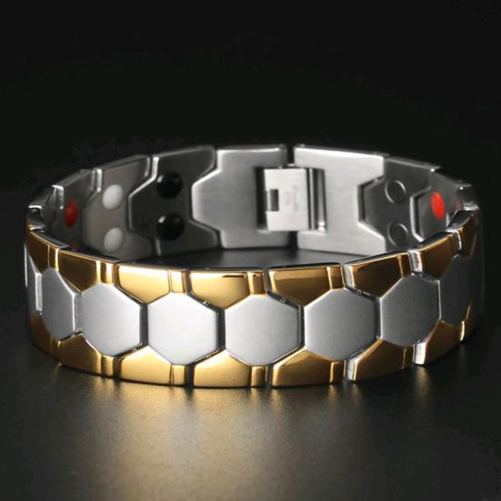 Men Bracelet Magnetic Durable Detachable Therapy Bracelet Daily Jewelry