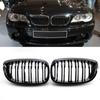 1 Pair Front Kidney Grille Dual Slats Double Line Grills Gloss Black Racing Grills for BMW 3 Series E46 Cabrio Coupe 2003-2006