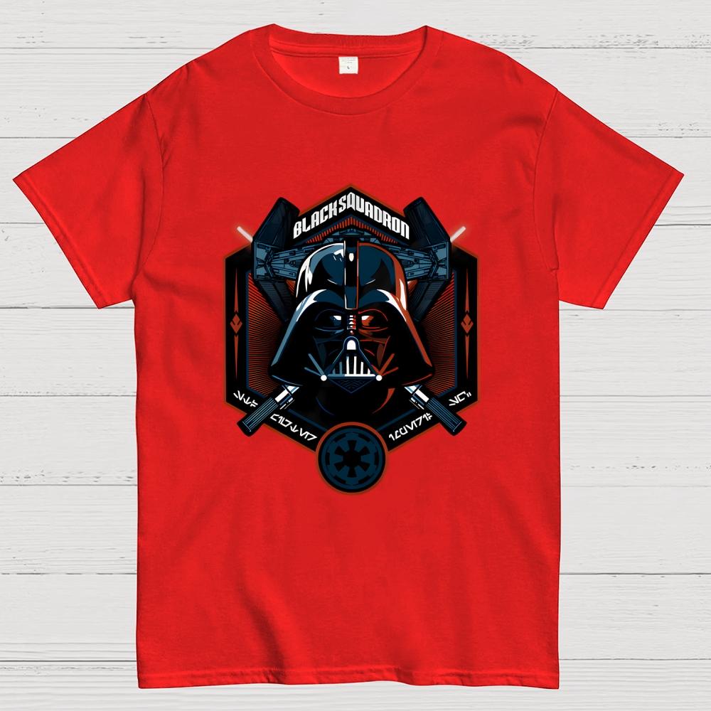Black Squadron Cotton Summer Casual Cool Loose T-Shirt