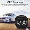 Car Motorcycle HUD Headup Display LED Digital GPS Speedometer Support MPH/KMH Time Display