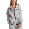 (WMNS) Женская куртка Under Armour Unstoppable Fleece с полной молнией 'Светло-серый' 1379842-011