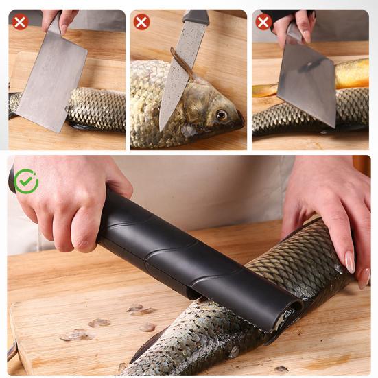 Электрическая рыбочистка Беспроводная автоматическая рыбочистка с головкой из нержавеющей стали Перезаряжаемый простой в использовании инструмент для чистки рыбы для кухни, для использования на открытом воздухе