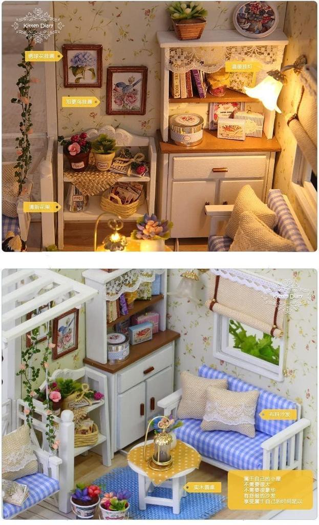 Dollhouse Construction Handmade Craft Cat Cute Kit, Kit, Set, Craft, Miniature, [Product]