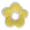 Flower Shape Pet Recovery Collar Waterproof Adjustable AntiBite Pet Cone Collar(Yellow L)