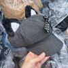 Берет с цепочкой для леди и девушки Мода 2000-х Восьмиугольная шляпа Шляпа-восьмиугольник Шляпа-кепка для девушки Горячая девушка Кепки Всесезонная Шляпа от солнца