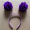 Pompoms Headband Photo Props Fun Hair Hoop 2025 for Party New Year