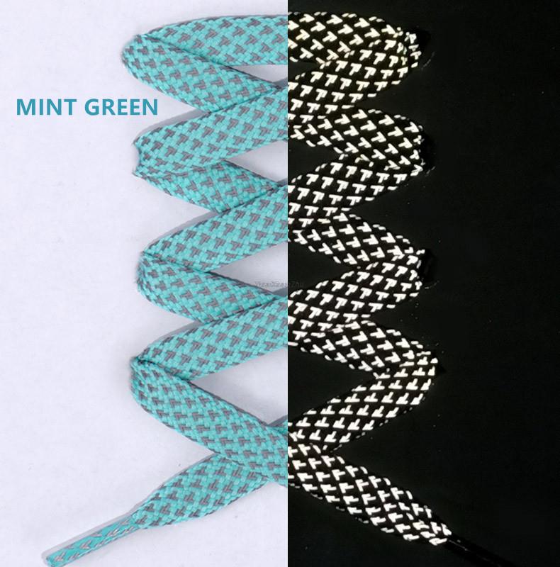 1 пара светоотражающих шнурков плоские шнурки для кроссовок цветные светоотражающие шнурки светящиеся шнурки 100/120/140/160 см шнурки