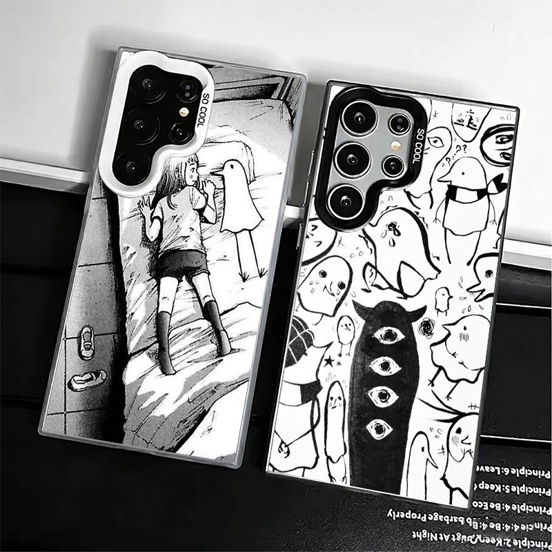 Oyasumi Punpun Anime Soft Phone Case for Samsung Galaxy S24 S25 FE S26 Edge S23 Ultra S22 Plus S21 + Shockproof Cover Back Shell