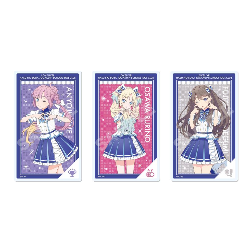 Коробка из 9 акриловых карточек «Клуб школьных идолов» Love Hasunosora Academy Live! Девушки'