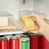 Countertop Bamboo Butter Dish Plate With Transparent Acrylic Lid Kitchen Storage Butter Container Box Butter Tableware