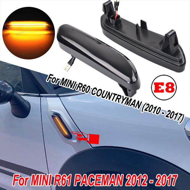Для BMW MINI COOPER R60 R61 COUNTRYMAN PACEMAN динамический светодиодный боковой габаритный указатель поворота Fender Lights